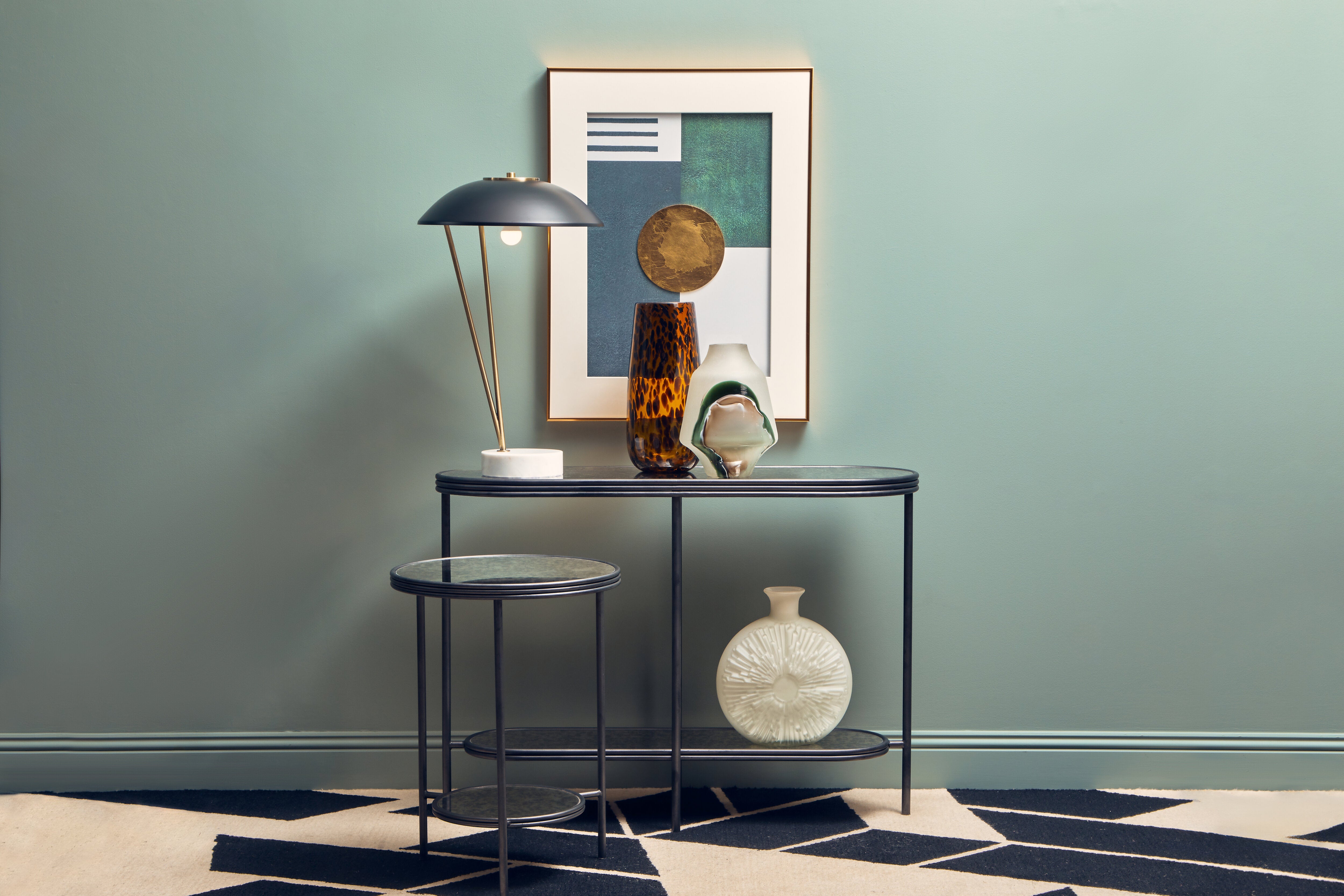 Oreana Frosted Abstract Glass Vase